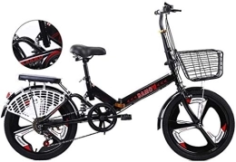 Aoyo Folding Bike Aoyo Folding Bikes, 20 Inch Variable Speed Bicycle Lightweight Suspension Anti-Slip for Men And Women, with Load-Bearing Rear Frame, (Color : B2)