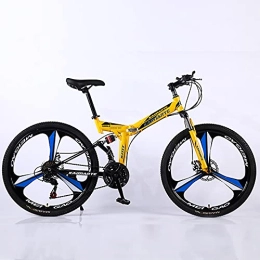 ASPZQ Bike ASPZQ Cycling Bikes, Comfortable Mobile Portable Compact Lightweight Folding Mountain Bike for Men Women - Students And Urban Commuters, D, 24 inch 27 speed