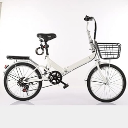 ASPZQ Folding Bike ASPZQ Folding Bikes, Comfortable Mobile Portable Compact Lightweight Folding Bike for Men Women - Students And Urban Commuters, B