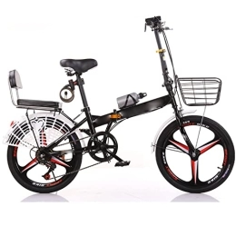 ASUMUI Folding Bike ASUMUI Folding Bicycle 20 / 22 Inch Variable Speed Work Student Adult Ultra-light Portable Bicycle (black 22inch)