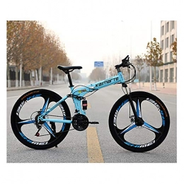 Augu Folding Bike Augu Mountain Bike, Folding Bicycle 27 Speed 26 Inches Dual Suspension Suitable for teenage / adult riders