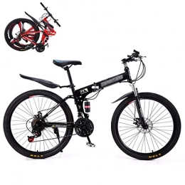 BaiHogi Folding Bike BaiHogi Professional Racing Bike, Folding Bike, Folding Mountain Bike, Folding Outroad Bicycles, Streamline Frame, for 24 * 27Speed 24 * 26 in Outdoor Bicycle (Color : C, Size : 24in24Speed)