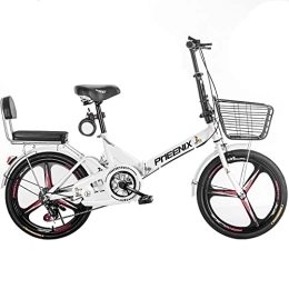 Bananaww Bike Bananaww 20 / 22 Inch Foldable Bike, Comfortable Mobile Portable Compact Lightweight Folding City Bicycle, Suspension Folding Bike for Men Women - Students and Urban Commuters