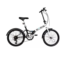 Basis Bike Basis Compact Folding Commuter Bicycle 20" Wheel 6 Speed Black / White
