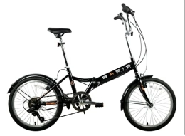 Basis Nomad 20" Folding City Bicycle, 6 Speed - Gloss Black