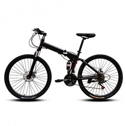 Bewinch Folding Bike Bewinch 24 Inch Mountain Bikes, Easy To Carry Folding High Carbon Steel Frame Variable Speed Double Shock Absorption Foldable Bicycle, Suitable for People with A Height of 140-170Cm, A, 21 speed
