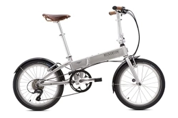 BICKERTON Folding Bike Bickerton Argent 1909 Folding Bike, Lightweight Adult Bike With Shimano 9 Speed Gear Range, 20" Classically Designed Fold Up Bike, Compact & Reliable Foldable Bike To Get You Moving, Easy Fold Bicycle