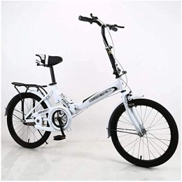 NOLOGO Folding Bike Bicycle 20 Inch Folding Bicycle Single Speed Student Adult Universal Bicycle City Bike Commuting Style (Color : Black)