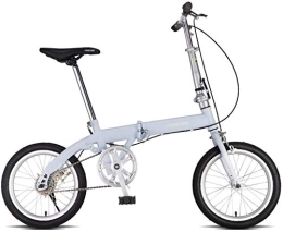 NOLOGO Folding Bike Bicycle Bicycle Child Folding Bicycle Adult Bicycle Folding Road Bike City Bicycle (Color : Sky blue)