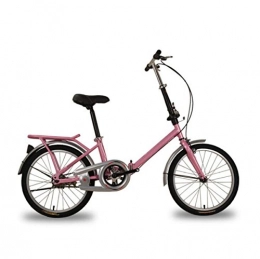 GHGJU Folding Bike Bicycle Child Folding Bike 20 Inch 16 Inch 12 Inch Adult Student Bicycle High-end Folding Bicycle Outdoor Cycling, Pink-20in