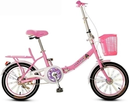 NOLOGO Bike Bicycle Folding Bicycle 16-inch Folding Bike, Adjustable Seat, Colour:2 (Color : 1)