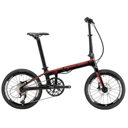  Folding Bike Bicycles for Adults Folding Bike Carbon Fiber Gear System Ultra Light Disc Brake Men's Women's Adult