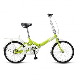 TYPO Folding Bike Bicycles Household Bicycle Adult Student Bicycle Travel Bicycle Adult Children Mountain Bike Foldable Bicycle 20 Inch Bicycle (Color: Green, Size: 20inch)