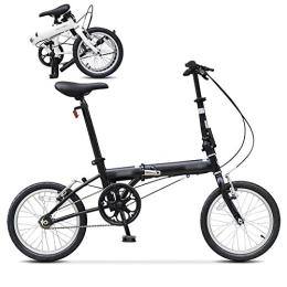 Bidetu Bike Bidetu Foldable Bicycle 16 Inch, Folding Mountain Bike, Unisex Lightweight Commuter Bike, MTB Bicycle / Black