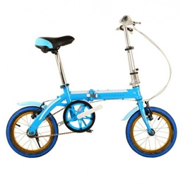 GHGJU  Bike 14-inch Folding Car Color With Leisure Children's Women's Folding Bike Bicycle Cycling Mountain Bike, Blue-18in