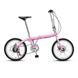 Yuxiaoo Folding Bike Bike, 20 inch Portable Bike, Commute Bicycle, High-Carbon Steel Foldable Frame, 6-Speed Transmission, for Office Workers / Students / A / 150x94cm