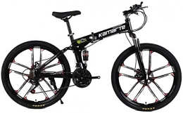 Bike Bike Bike Aluminum Alloy Folding Frame Tires Hydraulic Brakes Bicicleta Mountain Woman 21 / 24 / 27speed(10 Knife Wheel) 0725 (Color : 24 Inch, Size : 21 speed)