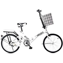 Bike Bike Bike Foldable Bicycle Super Light Portable 20 Inches Adult Bicycle Men And Women Commuter High Carbon Steel Frame Fast Folding In Ten Seconds Rear Shock Absorption Design Good Bearing Capacity City