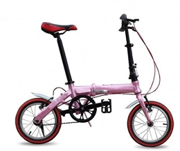 GHGJU  Bike Folding Bike Speedy Upscale Speed Mountain Bike Men And Women Bike Gift Pedal Biking Tools, Pink-18in