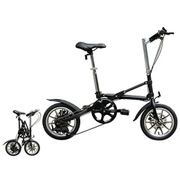 Bike Folding Bike Bike Variable Speed Foldable Bicycle X Type 14 Inch 7 Speed High-carbon Steel Double Disc Brake Bicycle Light Mini Portable Adult Student Male And Female 1 Second Folding