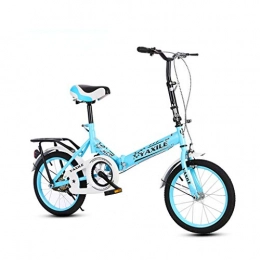 BIKESJN Bike BIKESJN Bike Folding Bike City Bike Lightweight Bike City Foldable Bike 20 Inch Adult Kids and Students ( Color : Blue )
