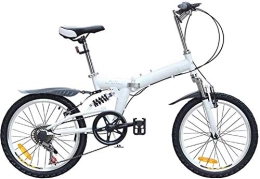 BXU-BG Bike BXU-BG 20-Inch Folding Speed Bicycle Folding Mountain Bike Double V Brake System Front And Rear Shock-Shift Bicycle