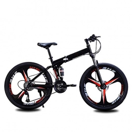 BZZBZZ Bike BZZBZZ 26-Inch Folding Bicycle 24-Speed Double Shock Absorption Three-Cutter Wheel Bicycle Easy to Carry Low Carbon Environmental Protection Suitable for People with Height 160-185cm