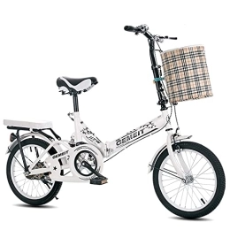CADZ Bike CADZ Foldable Bike - 20 In Bicycle Stand, Unisex's Folding Bike, Damping Lightweight Comfortable Mobile Portable - for Indoor Bike Men Women Students and Urban Commuters