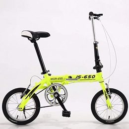 CCLLA Folding Bike CCLLA mountain bikes Portable Folding Bicycle -14Inch Wheel Children Adult Women and Man Outdoor Sports Bicycle, Single Speed