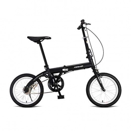 CCVL Bike CCVL Folding Bicycle Adult Children Ultra Light Travel Mini Portable Bike Suitable For Riding In The City, Black
