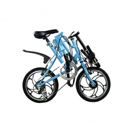 CEALEONE Bike CEALEONE Folding Bicycle Series, Great for City Riding and Commuting, Lightweight Aluminum Frame, Blue