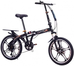 CENPEN Folding Bike CENPEN 20 Inch Folding Bicycle - Shock Absorption Double Disc Brakes Shift One Wheel Male And Female Students Adult Bicycle