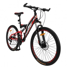 WZB Bike Cheapest Folding 26" Wheel Mountain Bike, 24 Speed Small 16" Steel Frame, Unisex, City Commuter Bicycles, Black, 24