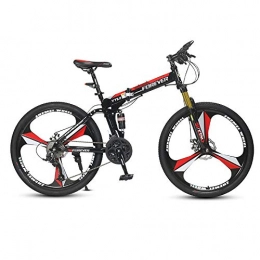 Chengke Yipin Bike Chengke Yipin Mountain bike bicycle Foldable high carbon steel frame 26 inch One wheel Adult speed change bicycle Male and female students off-road bicycle-red_24 speed