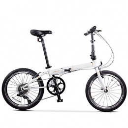 CHEZI Bike CHEZI Folding Bike Bicycle Folding V Brake Suitable for Students Adult Free Time Bike 20 Inch 8 Speed