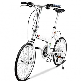 CHEZI Bike CHEZI Folding Bike, Molybdenum Steel Folding Bike for Men and Women, 20 Inches 3 Speeds