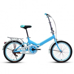 CHEZI Folding Bike CHEZI FoldingFolding Bike Adult Men and Women Type Ultra Light Portable Single Speed Small Wheel Type Off-Road Adult Bike 20 Inch