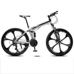 CHHD Folding Bike CHHD Foldable Bicycle Variable Speed Double Shock-absorbing Mountain Bike 26-inch Bicycle For Men And Women, 24-speed / 27-speed