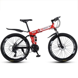 LiRuiPengBJ Bike Children's bicycle Youth / Adult Folding Mountain Bike, Full Suspension 27 Speed ​​Gears Disc Brakes Mountain Bicycle with Dual Disc Brake for Men and Women ( Color : Style3 , Size : 26inch27 speed )