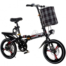  Folding Bike Children's Mountain Bike 20-inch Folding Bicycle Variable Speed Single Speed Male and Female City Portable Bicycles for Easy Storage of School Bicycles, Quick release