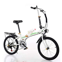 CHINESS Folding Bike CHINESS 20-Inch Mountainfolding Bicycle, Folding Bike City Bike Ultra Light Speed Portable Men And Women General, Speed Bicycle Aluminum Frame Shock Absorptionassembled Bikes