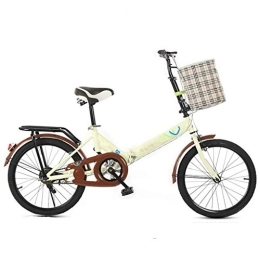 CHINESS Folding Bike CHINESS Folding Bicycle Folding Mountain Bike Female Student Single Speed Folding Ultra Light Leisure Folding Bicycle, Bicycle City Car Men And Women General Commuter Car Bicycle 20 Inch