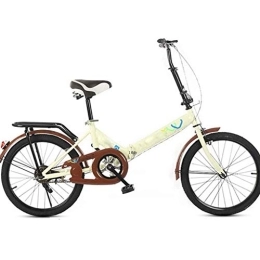 CHINESS Folding Bike CHINESS Folding Single-Speed Folding Mountain Bike Leisure Bicycle Can Be Used For Students To Go To School, Portable Fold Up Bikes Adult Small Student Male Go Out To Play 20-Inch