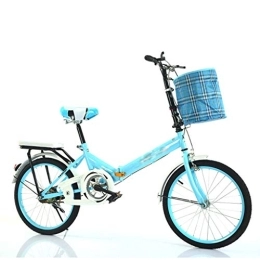 CHINESS Folding Bike CHINESS Folding Speed Bicycle Lightweight Folding City Bicycle Bike Women'S Work Ultra Light Variable Speed Portable Adult Small Student Male Bicycle Folding Carrier Bicycle Bike 20