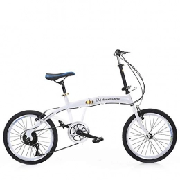 Grimk Bike City Bike Unisex Adults Folding Mini Bicycles Lightweight For Men Women Ladies Teens Classic Commuter With Adjustable Handlebar & Seat, aluminum Alloy Frame, 6 speed - 20 Inch Wheels