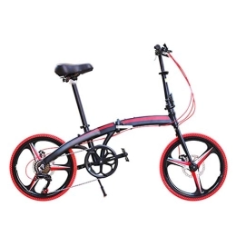 CJF Bike CJF 20 Inch Folding Bicycle Portable Road Bike with Variable Speed, Anti-Puncture Tire, for Adult And Student, A