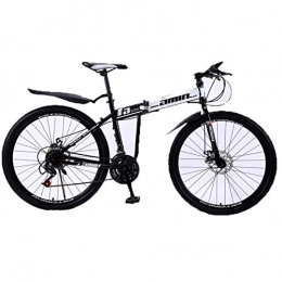CNRRT Bike CNRRT Bicycle mountain bike 30-speed steel frame 26 inch 3 radiation wheel double suspension folding bicycle (Color : 7, Size : 24speed)