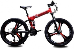 Generic Folding Bike Comfort & Cruiser Bikes Kids' Bikes Mountain Bikes Folding 24 Inches Wheels City Road Bike Outdoor Folding Bicycle (Color : Red Size : 27 Speed)-24_Speed_Red