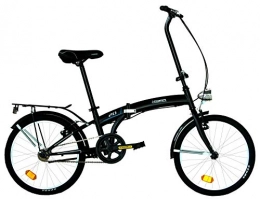 COPPI Folding Bike Coppi CP1X20000, Microbike 20 Unisex Adult, Black, small