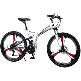 COUYY Folding Bike COUYY Bicycle Folding Road Bike 21 / 24 / 27 speed 24 / 26" inch Mountain Bike Brand Bicycles Front and Rear Mechanical Disc Brake bike, 24 speed, 26 inches